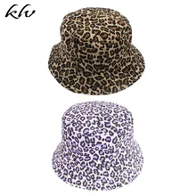Корейская женская мужская Солнцезащитная Панама контрастная цветная леопардовая двухсторонняя Двусторонняя Складная хип-хоп Рыбацкая Кепка