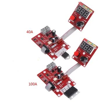 

100A/40A Double Pulse Encoder Spot Welder Welding Machine Time Current Control