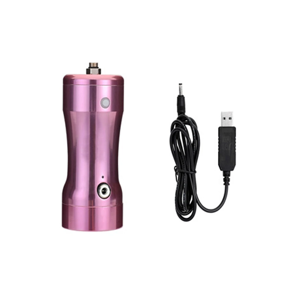 USB Комплект аэрографа двойного действия компрессор портативная воздушная кисть краска пистолет для дизайна ногтей тату торт розовый воздушный насос - Цвет: pink