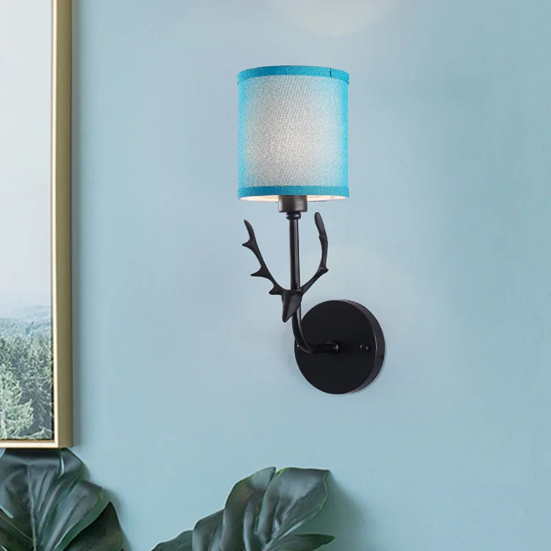 

Iron Metal Wall Light Indoor Sconce Lighting Bedside/Aisle Lamp Fixture W/ Base