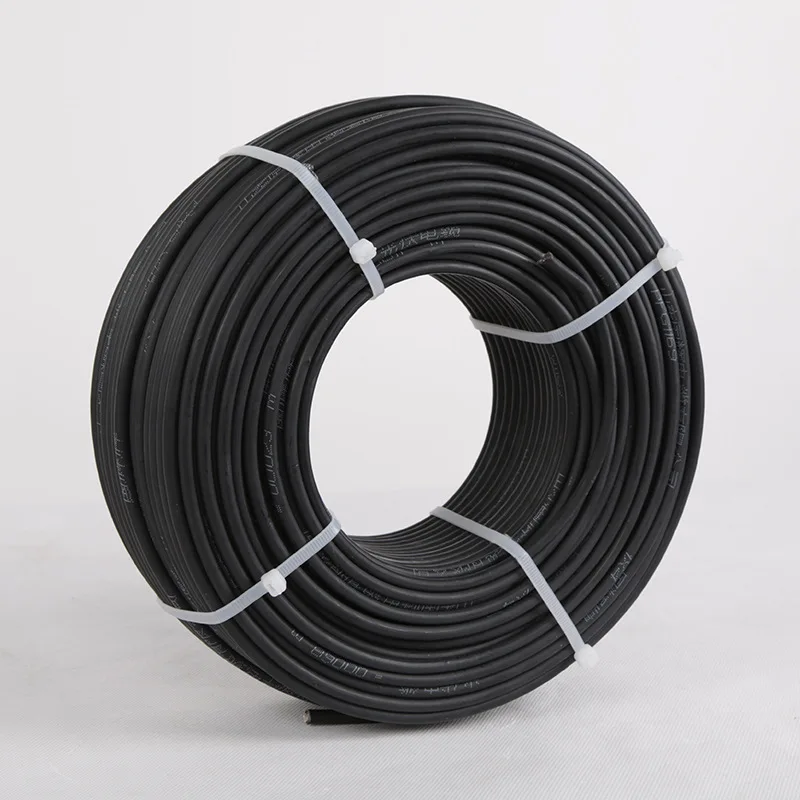 10 метров/рулон 6мм2 одноядерный Солнечный Кабель 10AWG PV кабель XLPE ИЗОЛЯЦИЯ TUV