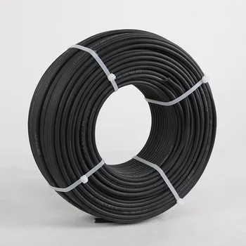 

10meters/roll 6mm2 Single Core Solar Cable 10AWG PV Cable XLPE Insulation TUV Approval Power Cable