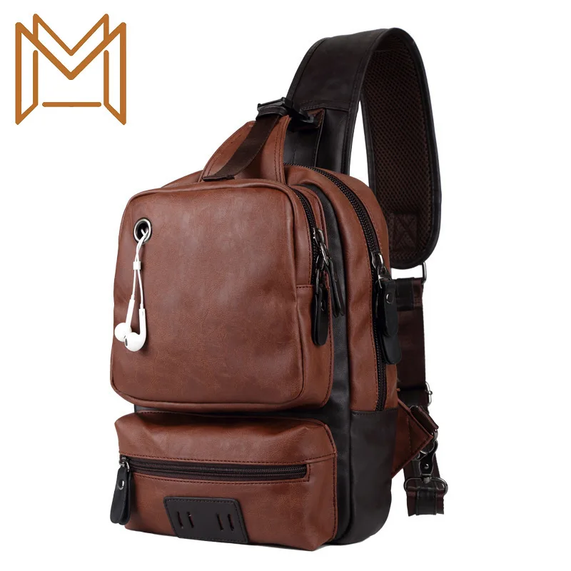 

Street Capacity Tide Package Trend Male Package Leisure Time Single Shoulder Satchel Outdoor Sport Chest Package