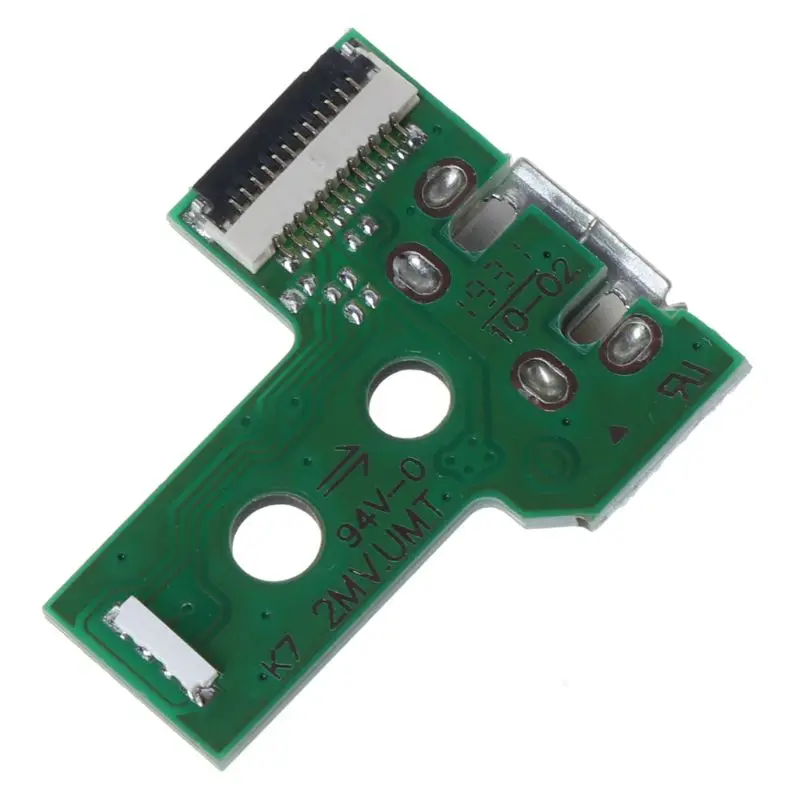USB плата с зарядным портом, украшенное мозаикой из драгоценных камней, 12 контактный гибкий кабель для JDS-030 PS4 контроллер
