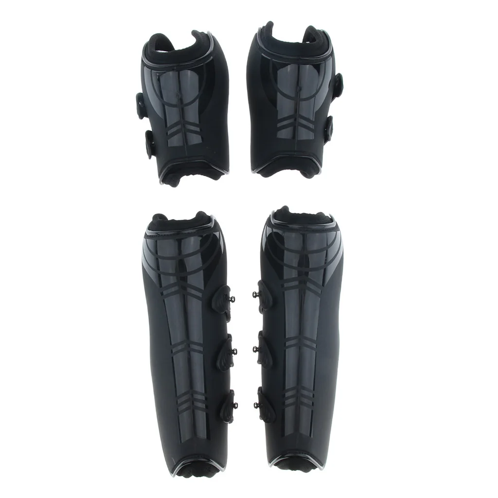 2 Pairs Equine Horse/Pony Advanced Open Front Jumping Boots Set Horses Leg Protection Warps