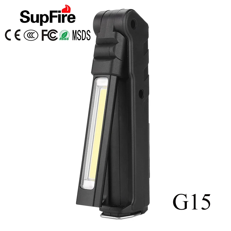 

Magnetic Flashlight COB Light Portable Linterna LED USB Rechargeable Work Light G15 Torch Camping Car Repairing Tent Light