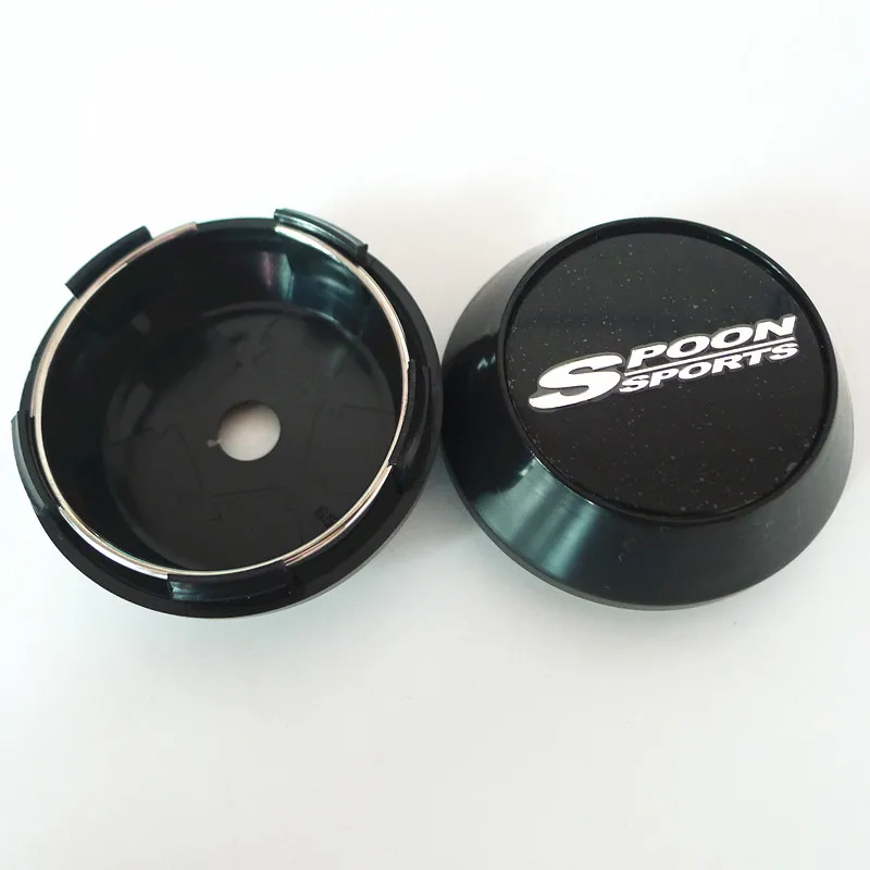 4pcs Spoon Sports Wheel Center Caps Hub 65mm Emblem Badge Rims Cover Car Styling Accessories car wheel hub covers