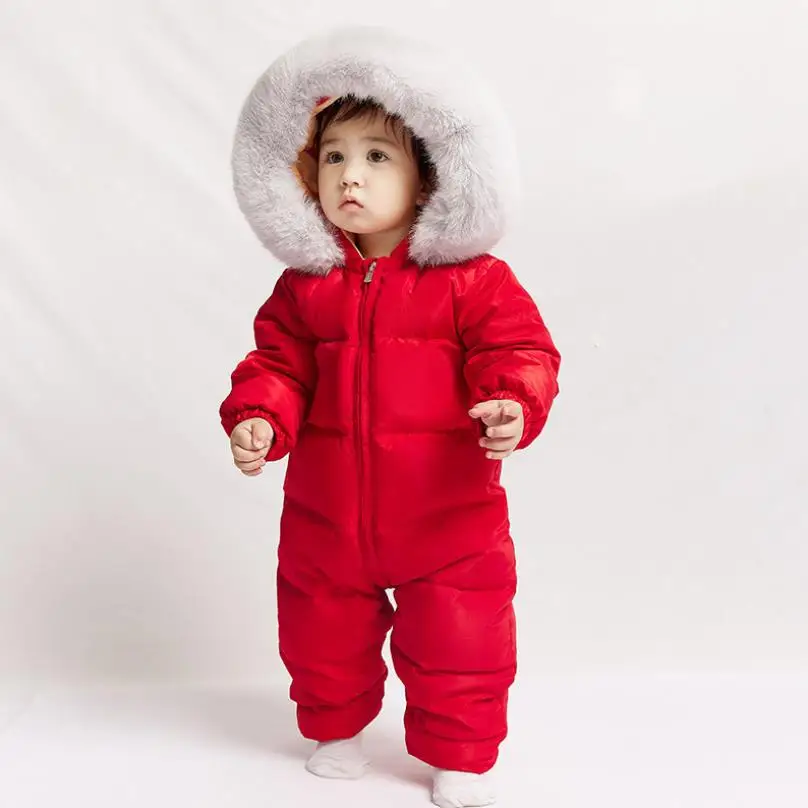 12M-6Y inverno neonato tuta tuta da neve bambini neonato con cappuccio  piumino caldo per ragazzi ragazze abbigliamento per bambini pagliaccetti  A810 - AliExpress