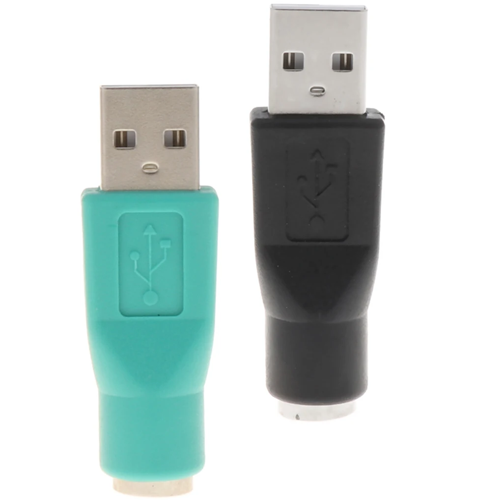 USB Male to Mini PS/2 Female Keyboard Mouse Adapter M/F Converter Port for PC Computer