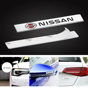 

Nstar 2pcs fashion sliver 3D Car Aluminum Metal Badge Sticker For Nissans Nismo X-trail Almera Qashqai Tiida Teana