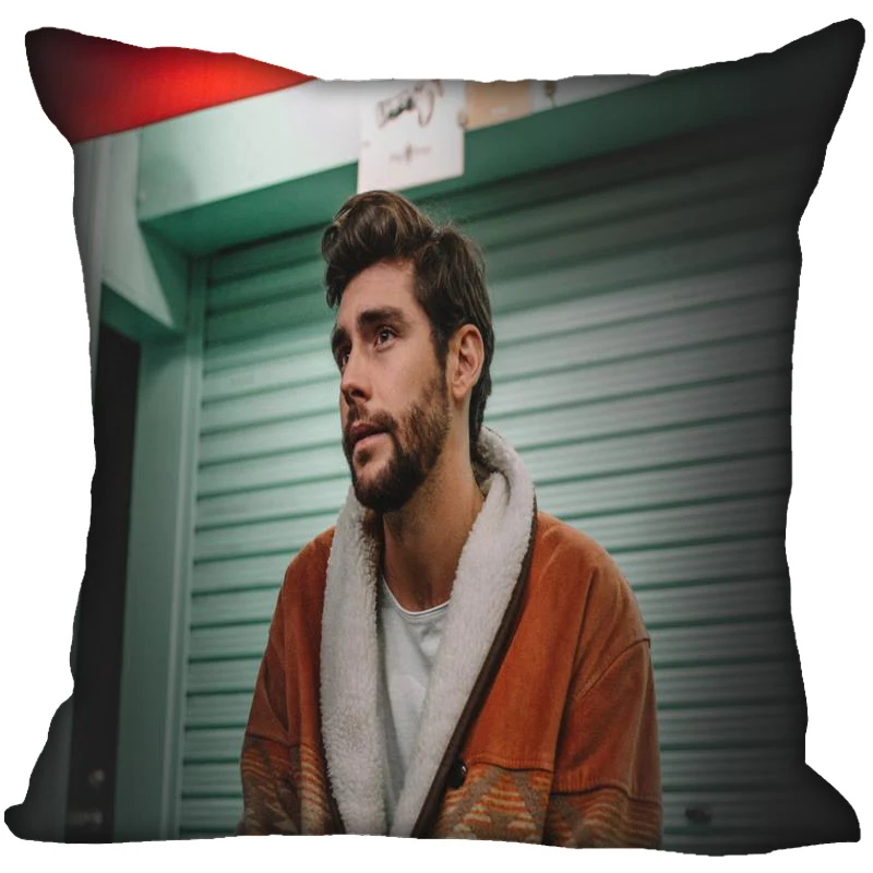 Испания поп певец Alvaro Soler наволочка атласная ткань квадратная наволочка для подушки Подушка на молнии чехлы для дома офиса свадьбы декоративные - Цвет: 16