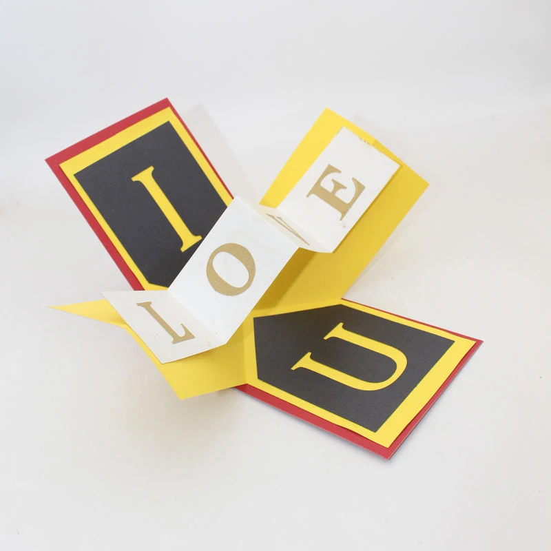  3D Handmade I Love You Paper Invitation Greeting Cards PostCard Valentine's Day Wedding Party Mothe - 4.00031E+12