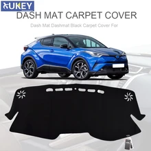 Xukey тире коврик приборной панели крышка dashmatt солнцезащитный тент Даш покрытие панели ковер для Toyota C-HR CHR
