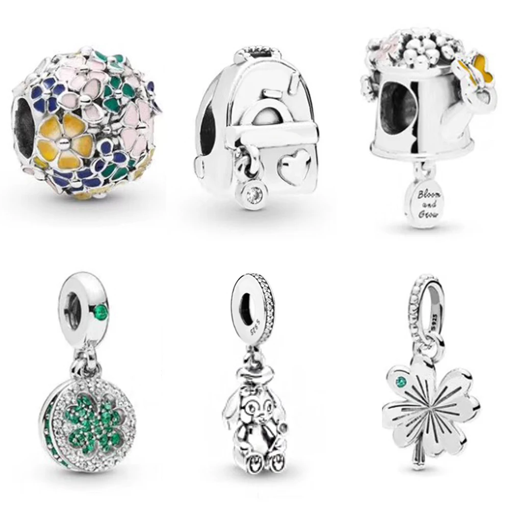 2019 NEW Spring 100% 925 Sterling Silver Flower Leaf Charm Bead Hollow Crystal Fit European Women DIY Bracelet Factory Wholesale 2019 NEW Spring 100% 925 Sterling Silver Flower Leaf Charm Bead Hollow Crystal Fit European Women DIY Bracelet Factory Wholesale