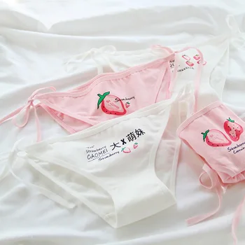 

Women Sexy Panties Strawberry Girl Underwear Lingerie Fashion Cartoon Cotton Cute Panties Seamless Briefs . T