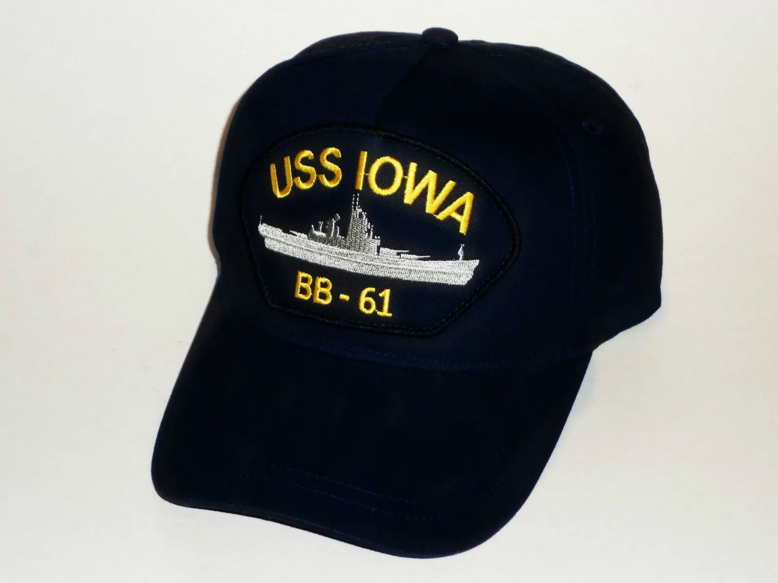 Напечатанный USS IOWA BB-61 морской военный корабль США бейсбольная кепка бейсболка Корейская война