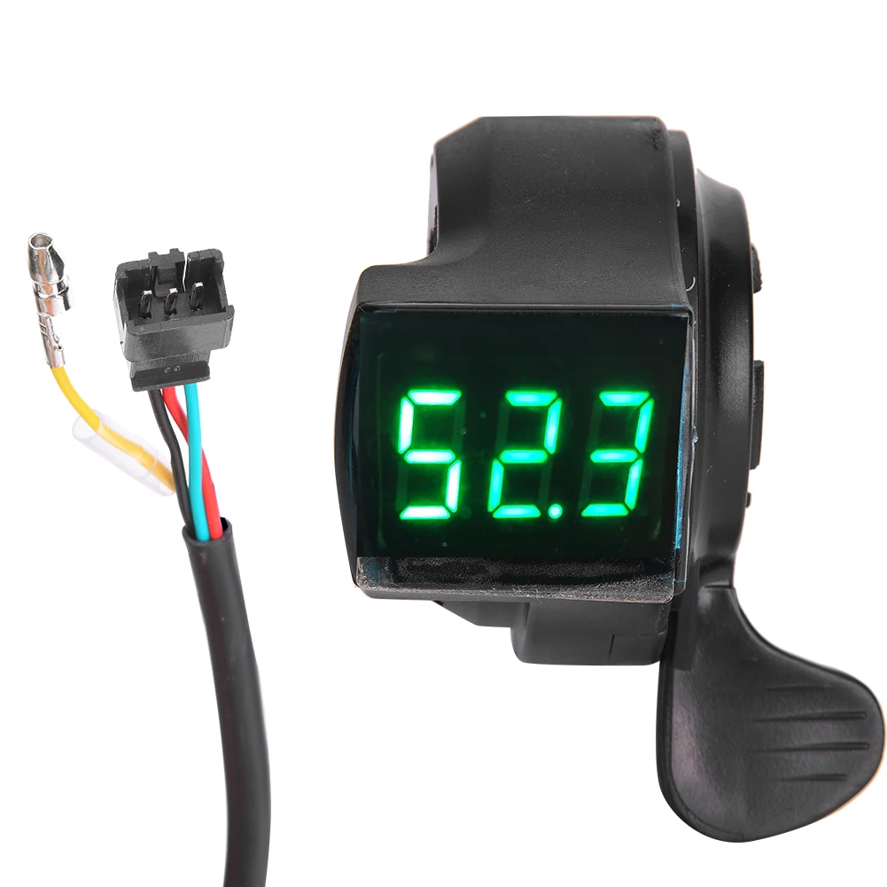 E-Bike Thumb Throttle LCD Digital Battery Voltage Display Switch Electric Vehicle Handle Finger | Спорт и развлечения