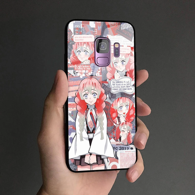 Kimetsu не Yaiba персонажи коллаж мягкий силиконовый стеклянный чехол для телефона чехол для samsung Galaxy S8 S9 S10e S10 Note 8 9 10 Plus - Цвет: AE 2585