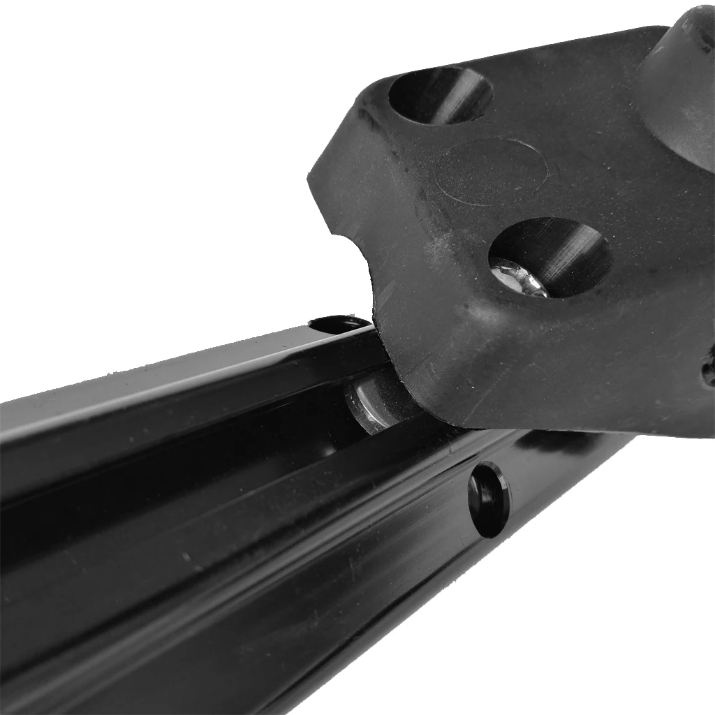 Black 12 inch Lightweight Aluminum Kayak Rail Mount DIY Gear for Marine Boat Fishing Rod Holder