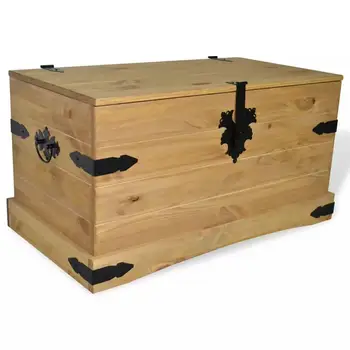 

【USA Warehouse】Storage Chest Mexican Pine Corona Range 35.8"x19.5"x18.5"