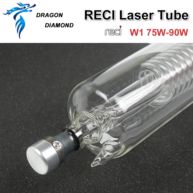 DRAGON DIAMOND Reci W1 75 Вт CO2 лазерная трубка Деревянный чехол коробка Длина упаковки 1050 диам. 80 мм для CO2 лазерная гравировка резка машина
