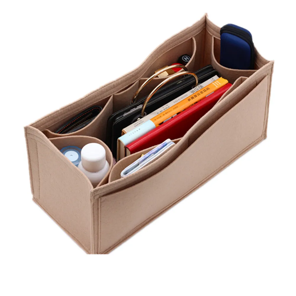 Najtaniej Pasuje do onthego filc Cloth Insert organizator do torby torebka do makijażu shaper on the go Organizer przenośne torby kosmetyczne