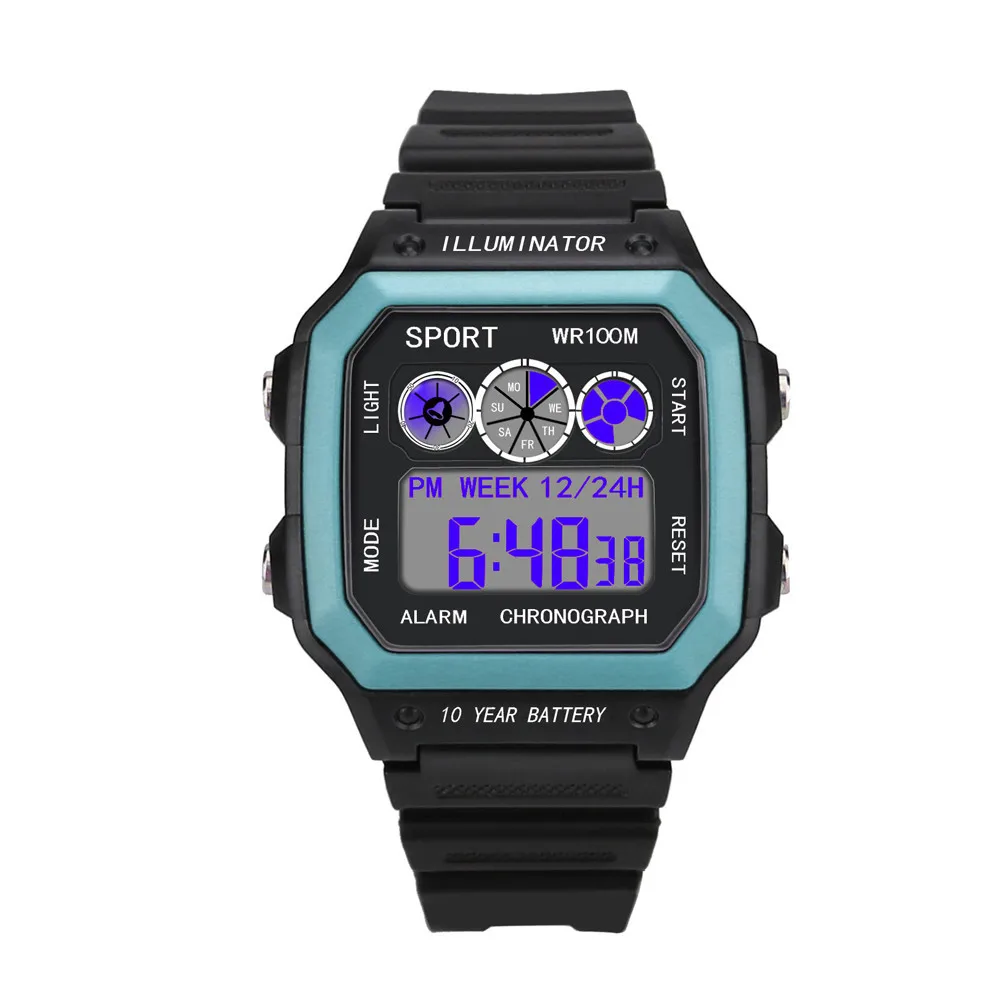Watches Men Digital Watch Waterproof Electronic Display Retro Style Clock Men Relogio Male reloj hombre Men's LED Watch