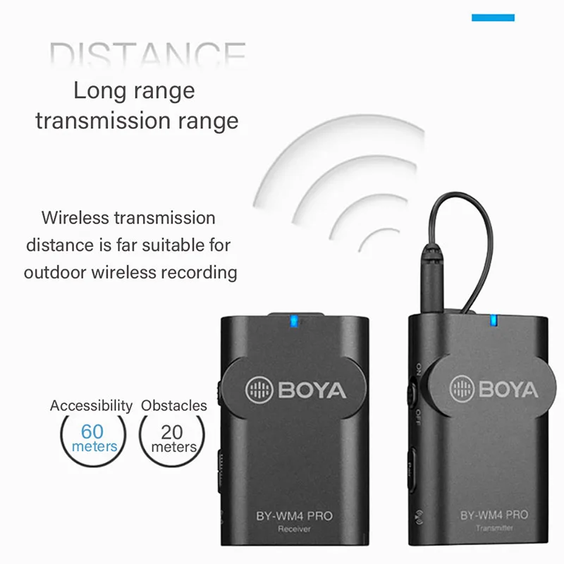 BOYA BY WM4 Профессиональный Петличный Микрофон Беспроводной нагрудные микрофон