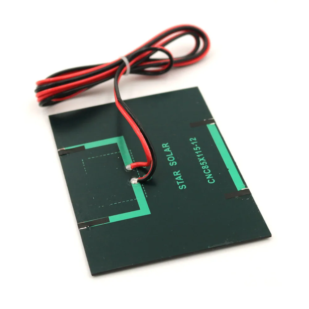 Солнечная панель 350mA 12V 4,2 W с удлинителем из поликристаллического солнечного элемента эпоксидный DIY модуль заряда батареи телефоны 100 см кабель