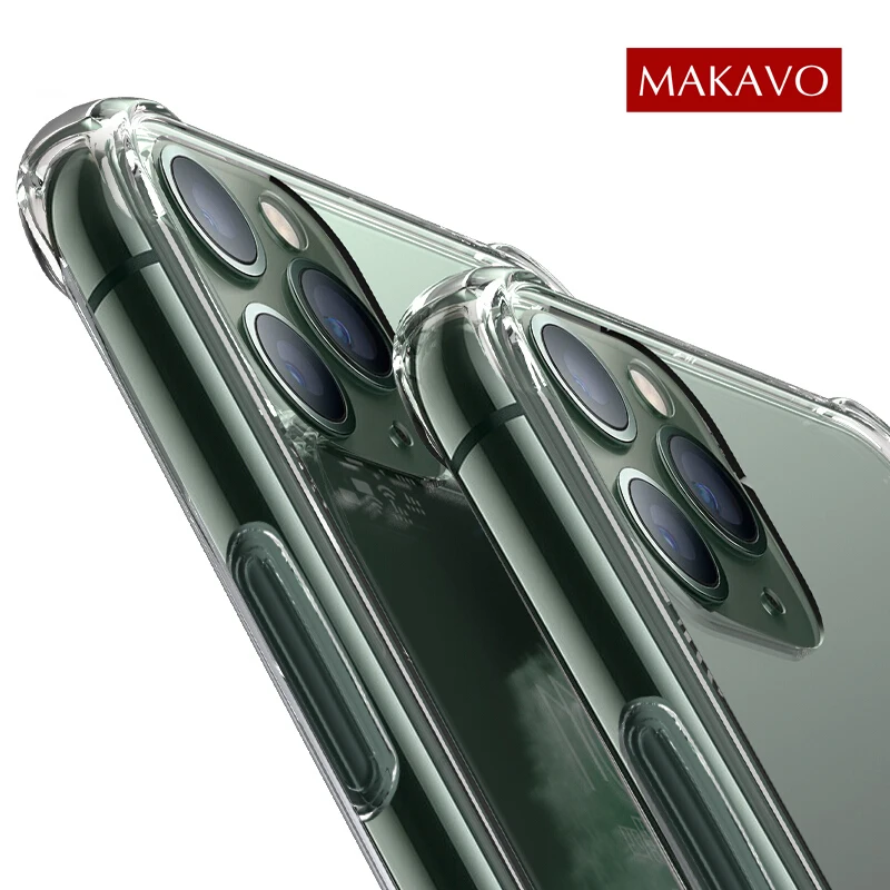 Чехол для iPhone 11 защита подушка безопасности мягкая прозрачная задняя крышка Pro Max