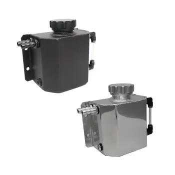 

2020 New 1pc 1000ml Aluminium Oil Catch Can Tank Reservoir with Drain Plug Polished