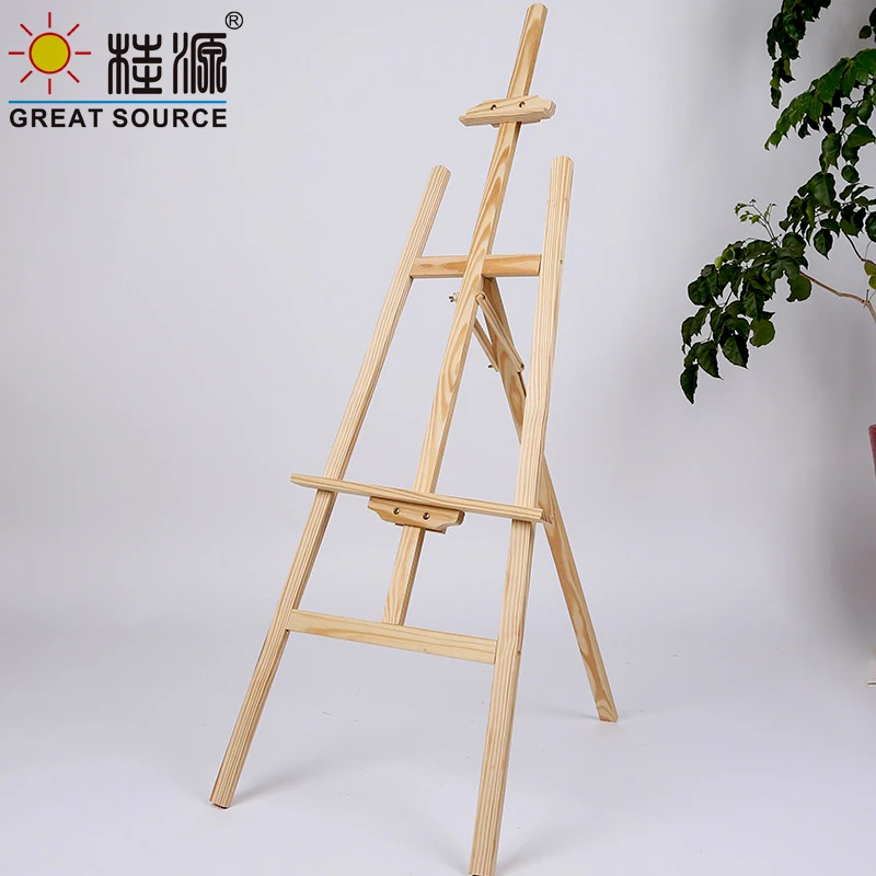 Makeasy Wood Easel Painting Easel Oil Painting Acrylic Board Easel(1pc)