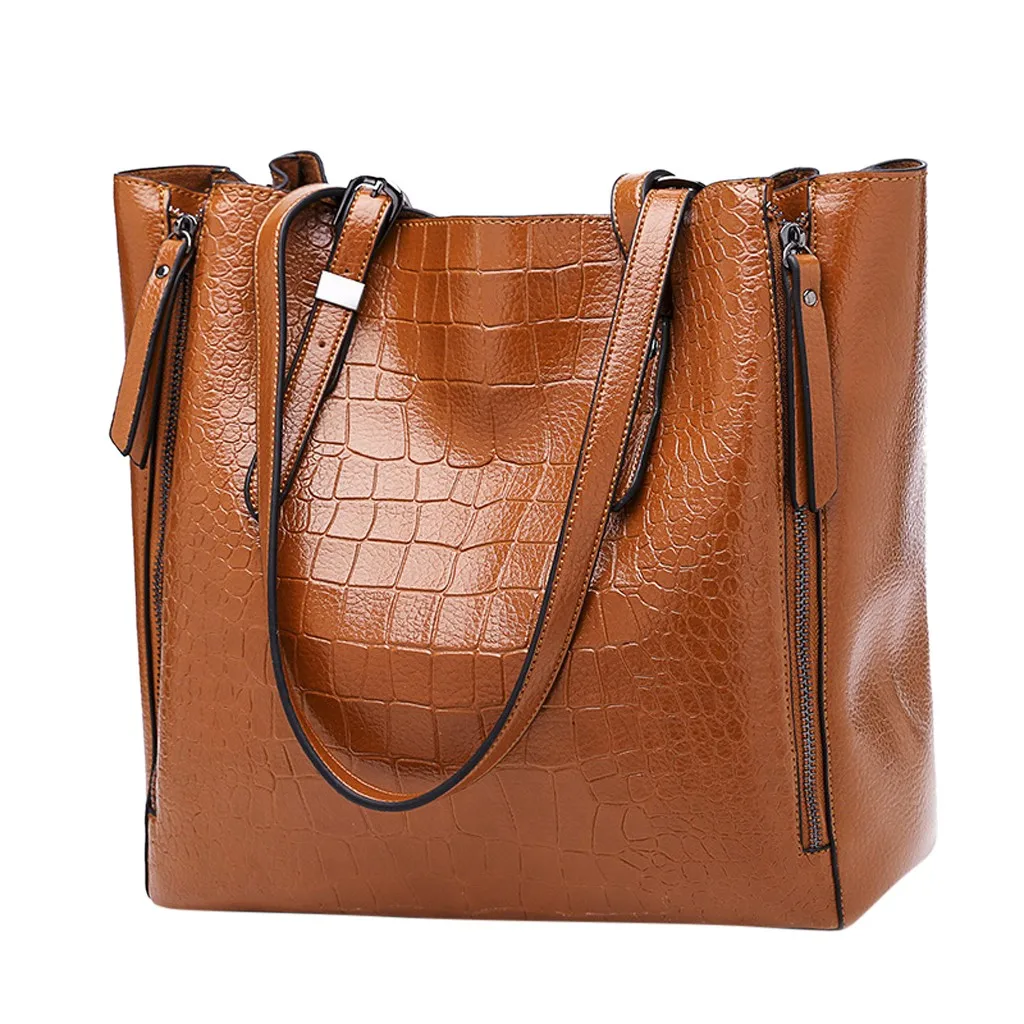 Женская сумка на плечо, модные женские сумки из крокодиловой кожи, Большая вместительная сумка-тоут, повседневная женская сумка-мессенджер из искусственной кожи#0930