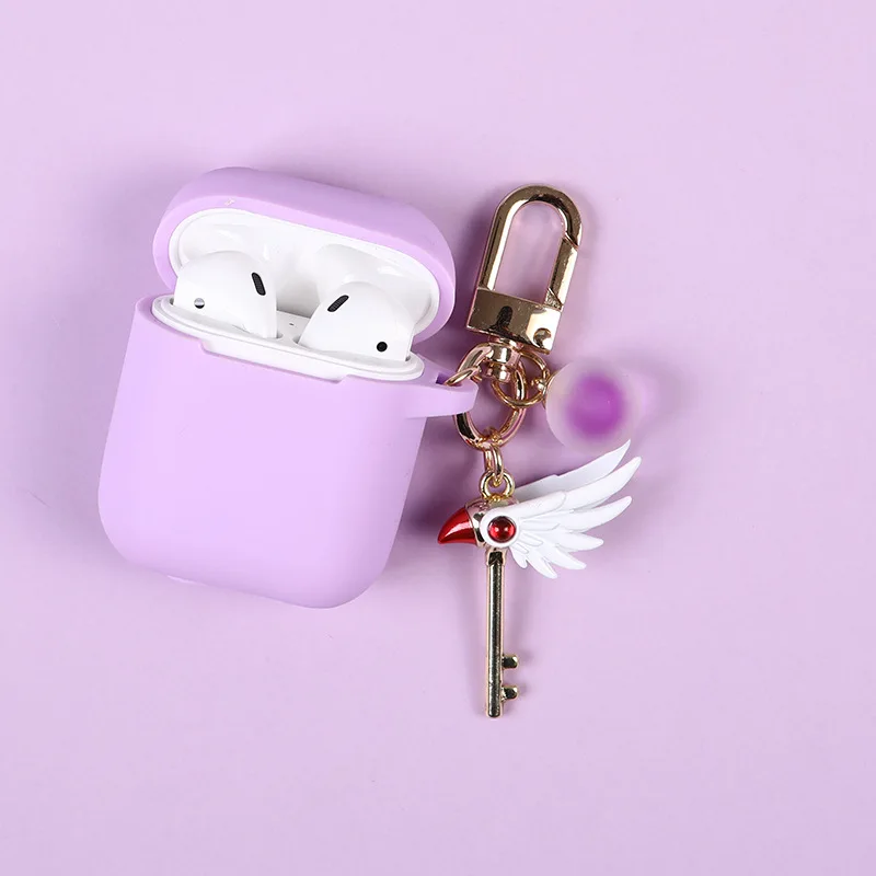 Волшебная карта Cardcaptor Sakura применимый Airpods2 защитный чехол милый iPhone беспроводной Bluetooth гарнитура силикагель Коробка Чехол