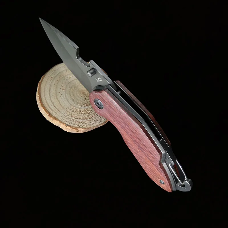 148 мм 7CR15MOV Лезвие ножи нож для выживания складная деревянная ручка для ножа Карманные охотничьи Тактические Ножи Кемпинг Открытый EDC инструменты