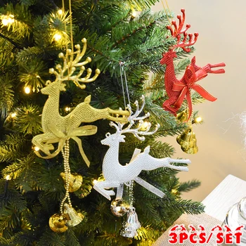 

Home Christmas Tree Ornament Deer Chital Hanging Xmas Baubles Party Decoration Christmas Tree Ornament Reindeer Party Decor Hang
