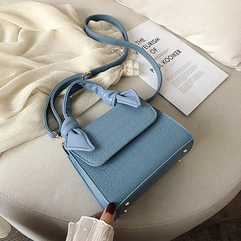 

Fairy Small Bag Female 2019 New Fashion Portable Small Square Bag Stone Pattern Shoulder Messenger Bag Tide