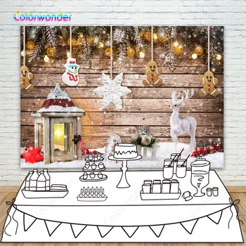 

Christmas Background For Kids Baby Photography Wood Wall Snowman Glitter Light Winter Snow Photography Backdrop For Photo Studio