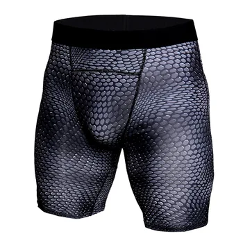 

Mens Running Shorts Fitness bodybuilding Leggings Joggers Gym Fitness Shorts Man Quick-drying Male Elastic Compression Tights