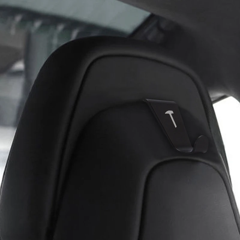 2 X Автомобильный держатель для подголовника на крючках подходит Tesla Model 3/S/X|Крючки