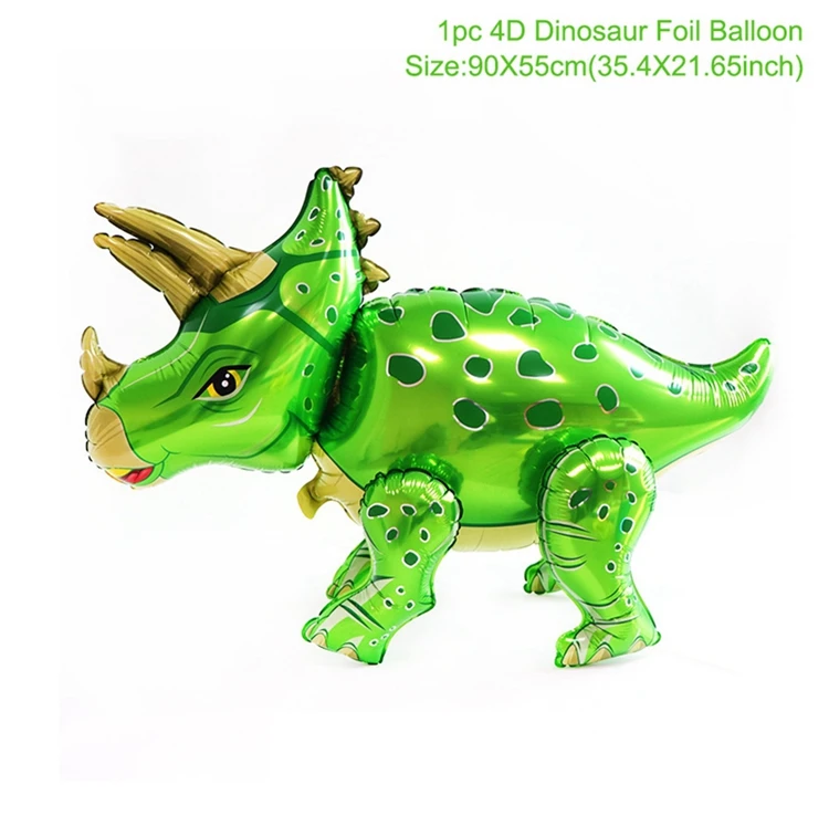 Huiran/Товары для дня рождения динозавра, Вечерние Декорации в стиле «Мир Юрского периода», «Джунгли», «День рождения», Deocr, Детские сувениры для девочек и мальчиков - Цвет: dinosaur balloon 12