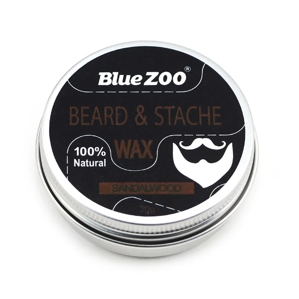Pear Wooden Beard Grooming Men Dad Husband Facial Hair Care Trimming Kit Mustache Balm Comb Brush Set Beard Wax