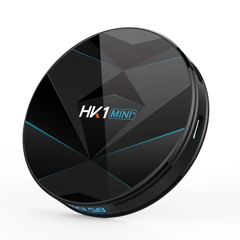 Hk1 Mini Android 9.0 Smart Tv Box 4Gb Rk3318 2.4G/5G Wifi H.265 Hevc 4K 3D Set Top Box Media Player(Eu Plug) 64Gb