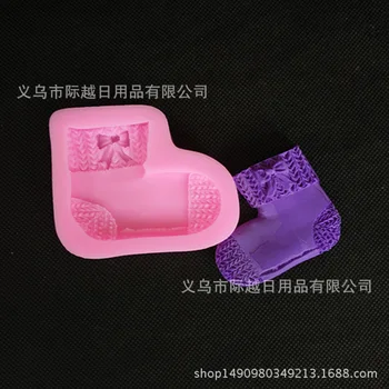 

New Products Socks Modeling Liquid Silicone Mold Fondant Cake Decoration Mold DIY Chocolate Handmade Soap Mold