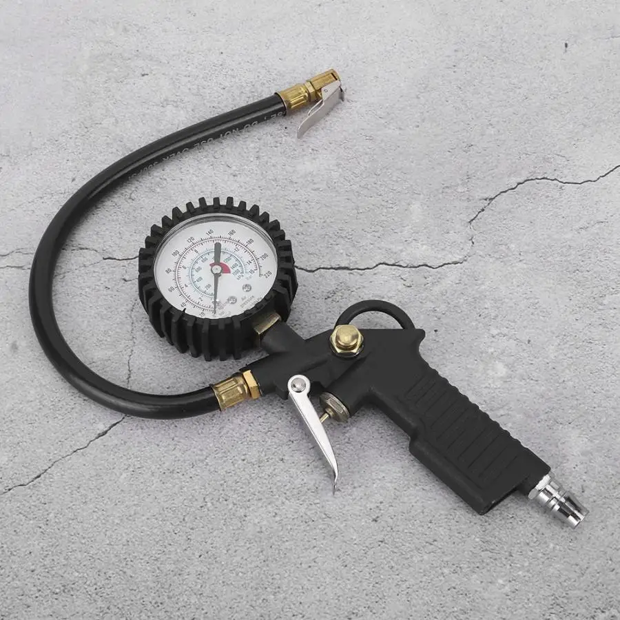 220PSI автомобильный пистолет давления в шинах манометр подходит для грузовых мотоциклов
