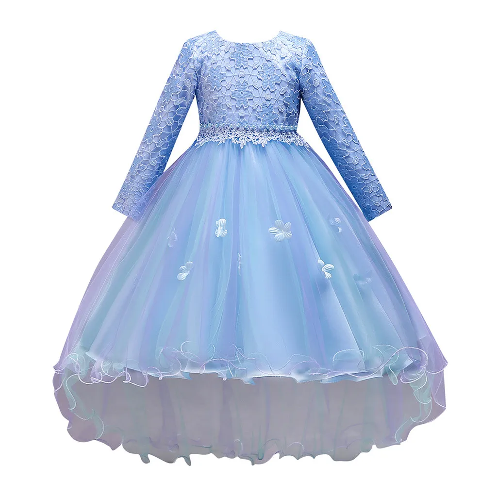 ARLONEET christmas costumes for girls Rainbow Splice Princess Pageant Gown Birthday Party Dresses girls dresses for wedding