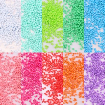 

Japanese Seedbeads Miyuki Delica 15/0 1.3*1.6mm Mutli Colors Glass Beads Native Craft Bracelet Necklace In Garment Diy Dress 10g
