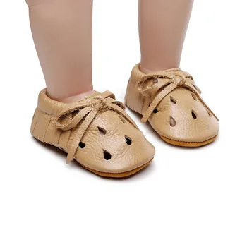 

Infant Baby Hollow Leather Shoes Tassel Bow Newborn Toddler Boys Girl Shoes Soft Sole Cute Casual Shoe First Walkers