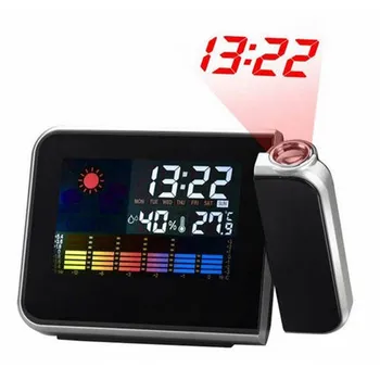 

New LED Backlight Digital Weather Projection Alarm Clock Weather Forecast Station YE-Hot
