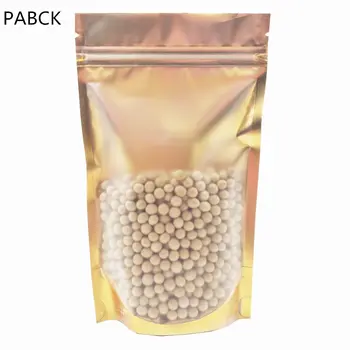 

Stand Up Self Seal Aluminum Foil Zip Lock Package Bags Dried Flower Fruit Storage Pouches Clear Plastic Mylar Foil Packaging Bag